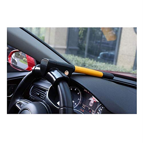 HWHCZ Dispositivos antirrobo Bloqueo del Volante de automóviles para automóviles, Compatible con la Cerradura de dirección Renault Clio, T-Bar Bar Rueda de Volante Inmovilizador Anti Robo retráctil