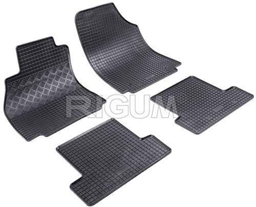 ilTappetoAuto by Fabbri 3 - 902167 - Alfombrillas de Coche Hechas a Medida de Goma Antideslizante e Inodoro Compatible con Renault Megane 3