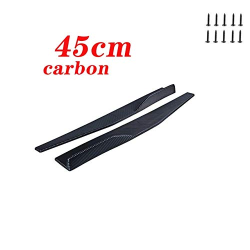 KJGHJ 2pcs del Lado del Coche Faldón del Parachoques Difusor Alerón Delantales Fit For BMW E46 E39 E90 E60 E36 E34 F30 F10 X5 E53 E30 E92 E87 F20 M3 M4 M5 X6 X3 (Color : 45cm Carbon) KJGHJ 2pcs del Lado del Coche Faldón del Parachoques Difusor Alerón Delantales Fit For BMW E46 E39 E90 E60 E36 E34 F30 F10 X5 E53 E30 E92 E87 F20 M3 M4 M5 X6 X3 (Color : 45cm Carbon)