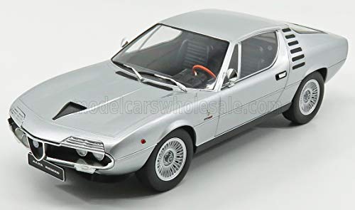 KK Scale KKDC180382 - Alfa Romeo Montreal Silver 1970 - Escala 1/18 - Modelo Coleccionable