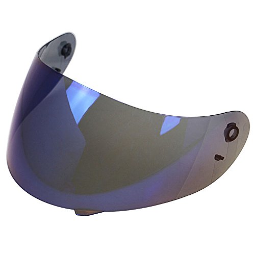 KKmoon - Visera para casco de moto integral - Pantalla protectora integral - Antiarañazos - Para Cascos AGV K3 / K4 Colore blu