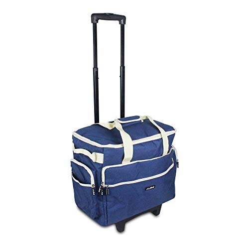 La Canilla ® - Trolley Máquina de Coser, Carro para Máquinas de Coser, Bolsa Máquina de Coser Alfa, Maleta con Ruedas para Transportar Máquinas de Coser Singer y otros Accesorios para Máquina Coser