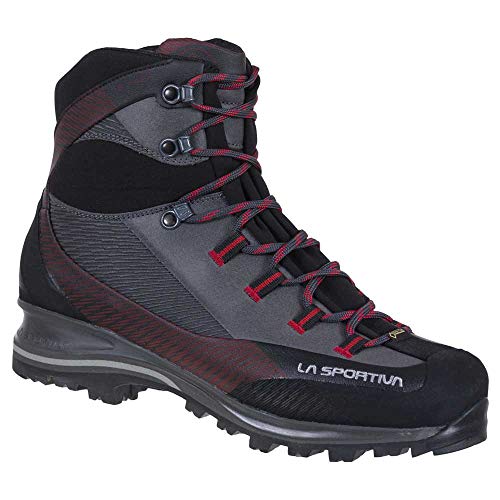 LA SPORTIVA Trango TRK Leather GTX, Botas de montaña Hombre, Carbon/Chili, 40 EU