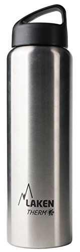 Laken Classic Botella Térmica Acero Inoxidable 18/8, Aislamiento de Vacío con Doble Pared y Boca Ancha, Plateado, 1000 ml Laken Classic Botella Térmica Acero Inoxidable 18/8, Aislamiento de Vacío con Doble Pared y Boca Ancha, Plateado, 1000 ml