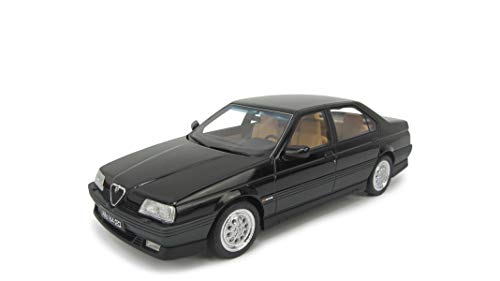 Laudoracing Alfa Romeo 164 3.0 V6 Q4 1993, color negro 1:18, modelo de coche exclusivo para coleccionistas Laudoracing Alfa Romeo 164 3.0 V6 Q4 1993, color negro 1:18, modelo de coche exclusivo para coleccionistas