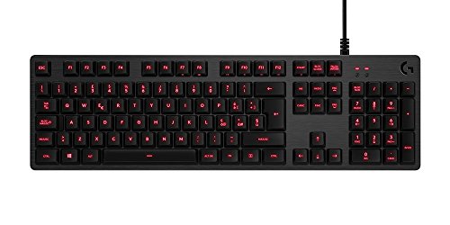 Logitech G413 Teclado Gaming Mecánico, Teclas Retroiluminadas, Teclas Romer-G Táctil, Aleación de Aluminio 5052, Personalizable, Conexión de Paso de USB, Disposición QWERTY Italiano, Carbón