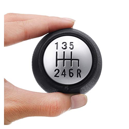 LWLD Pomo para Palanca de Cambios Antideslizante para Palanca Alfa Romeo GT 147 166 6 Velocidad Manual del Coche Gear Shift Knob PU Shifter Balonmano