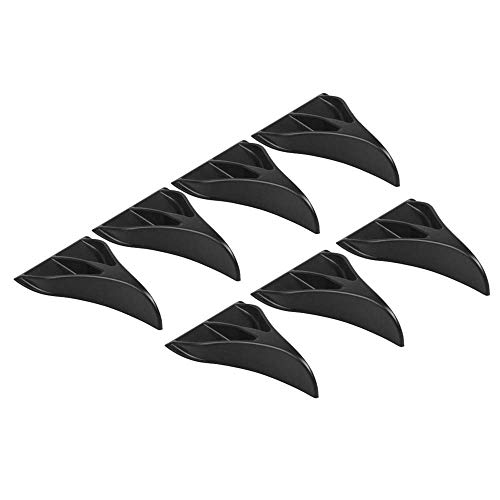 LYYBABY Spoiler De Aletas Traseras, Nuevo 7X EVO-Style PP Black Universal Car Tarjetas De Tiburón Trasero Spoiler Wing Splitter Lid Kit para BMW para Honda para Mazda para Ford LYYBABY Spoiler De Aletas Traseras, Nuevo 7X EVO-Style PP Black Universal Car Tarjetas De Tiburón Trasero Spoiler Wing Splitter Lid Kit para BMW para Honda para Mazda para Ford