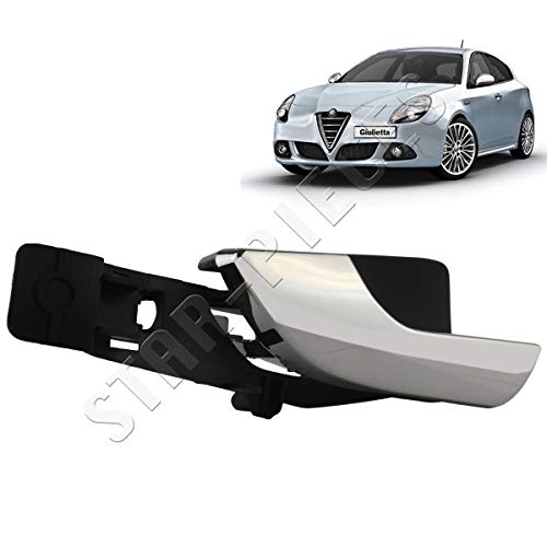 Maneta de puerta interior delantero izquierdo lado del conductor cromado para Giulietta a partir de 2010 Maneta de puerta interior delantero izquierdo lado del conductor cromado para Giulietta a partir de 2010