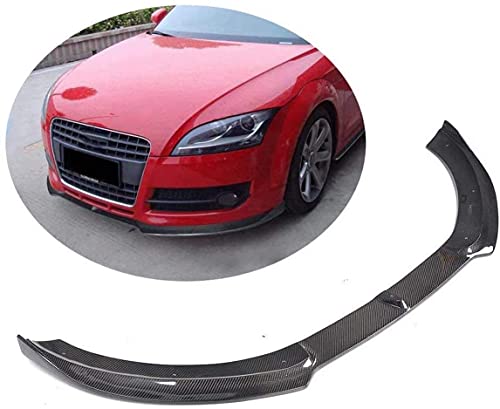 MFQO Apto para Audi TT Tts 8J Mk2 Cabrio Coupe 2 Puertas 2008-2014 Fibra De Carbono CF Alerón De Barbilla Frontal Divisor De Parachoques Kits De Cuerpo De Labio Delantero