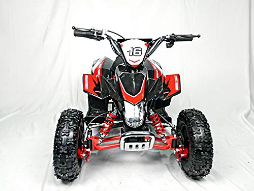 Mini quad de gasolina con motor de 49cc de 2 tiempos -ATV20 PANTERA. / Mini quad para niños de 5 a 12 años/miniquad infantil (ROJO)