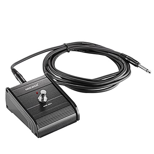 Neewer Pedal de un botón para encender y apagar con cable, ideal para guitarra bajo y amplificadores de teclado
