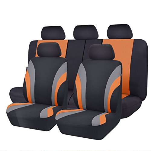 Nueva línea de Pass de coche Arrival- Rider 11pcs ajuste universal para asiento de coche 100% transpirable con compuesto de 5 mm Esponja interior, compatible con airbag
