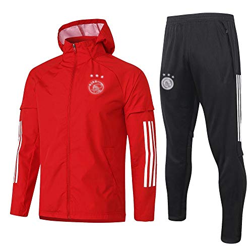 Nuevo Uniforme de fútbol para Hombre Regalo Rompevientos de Manga Larga Ropa de fútbol Traje de fanático del fútbol Traje de Ropa Deportiva Capucha de fútbol para -Rojo_s-fsa38- Nuevo Uniforme de fútbol para Hombre Regalo Rompevientos de Manga Larga Ropa de fútbol Traje de fanático del fútbol Traje de Ropa Deportiva Capucha de fútbol para -Rojo_s-fsa38-