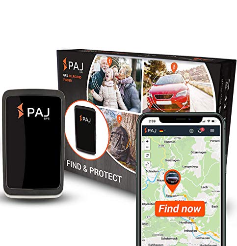 PAJ GPS Allround Finder 2020 -Localizador GPS para Coche, Moto, Personas Mayores, niños y más-Rastreador GPS en Tiempo Real-GPS antirrobo Coche-Marca Alemana- Incluye botón SOS para emergencias