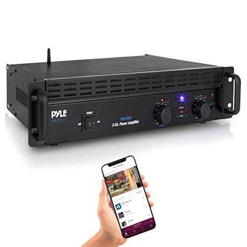 Pyle PTA1000 - Amplificador de audio (1000W, 1%, 102 Db, 110-220V) Negro