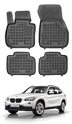 Rezaw Plast Alfombrillas de goma con borde de EN Autoparts compatibles con BMW X1 (F48) de 2015