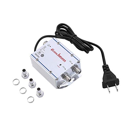 Rosilesi Amplificador de señal - Adaptador Divisor de Asistencia de Video Amplificador de señal CATV de 2 vías AC 220V estándar