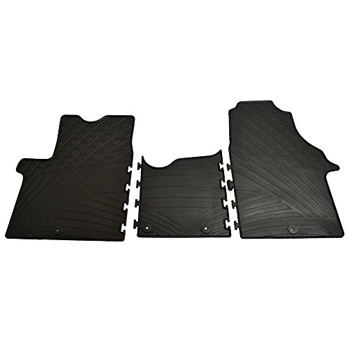 Rubber Car Mats-Set de alfombras de goma para Traffic/ Viv mÃ¡s Clips de montaje TK perfil, 3 unidades