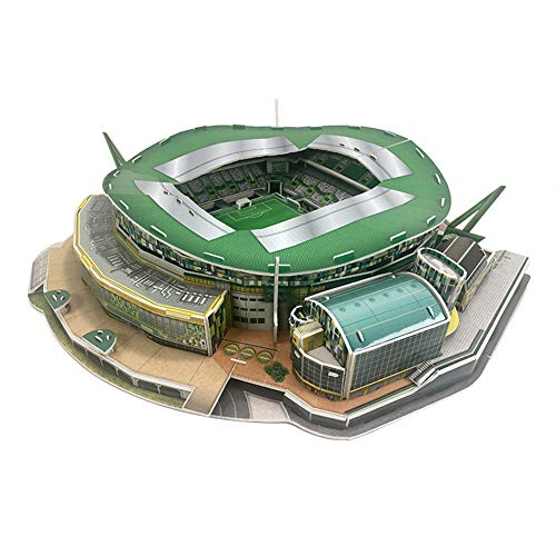 SDBRKYH Alvarad Estadio Modelo, Sporting de Lisboa Estadio Modelo 3D Rompecabezas educativos Juguete de Regalo Ventilador