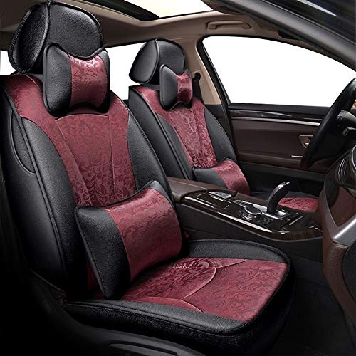 Shengyuan Asiento de coche cubiertas de cuero del sistema completo de la PU con lino sedán asiento protector accesorios del amortiguador for Toyota Corolla RAV4 Chr Prius Auris Avensis Land Cruiser Pr