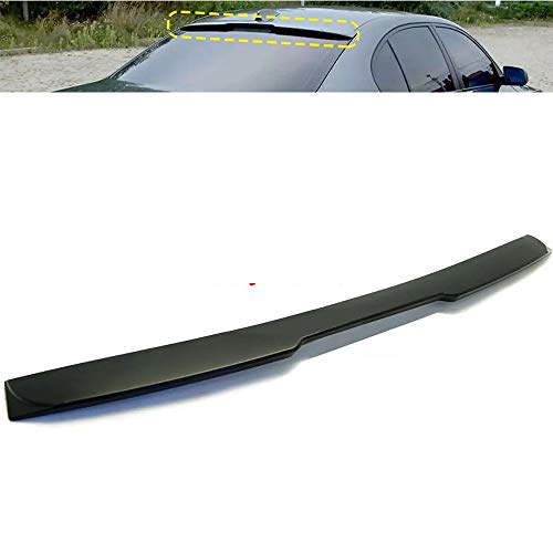 SIOM Alerón Trasero, Negro Mate Posterior del Coche del Alerón De Techo Alas Ventana Trasera del Techo Alerón para BMW E60 2004 2005 2006 2007 2008 2009 2010 AC Estilo