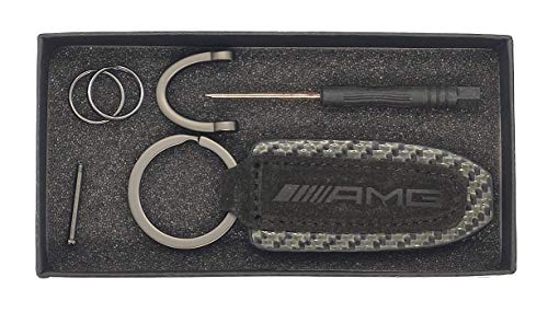 smd Llavero Fibra Carbono 100% y Alcantara Compatible con AMG smd Llavero Fibra Carbono 100% y Alcantara Compatible con AMG