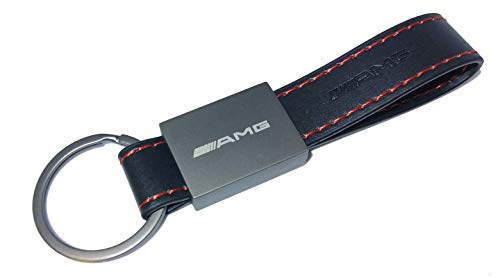 smd Llavero Rectangular Cuero Acero Compatible con AMG smd Llavero Rectangular Cuero Acero Compatible con AMG