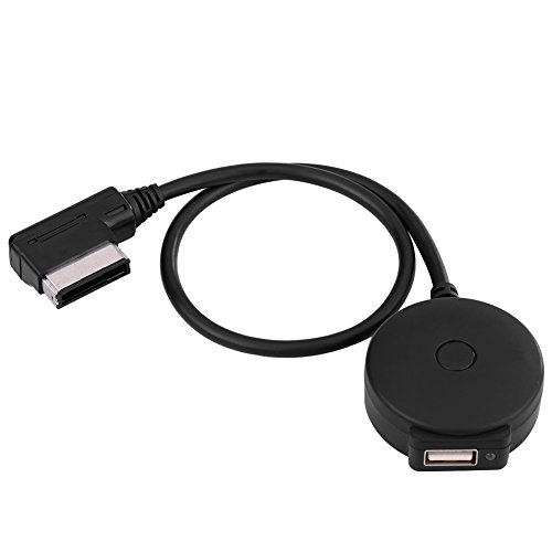 Terisass Kit de receptor/coche Bluetooth, AMI MDI MMI Adaptador de audio Bluetooth AUX Cable adaptador USB hembra para AU-DI A1 A3 A5 Tiguan Golf 6 GTI CC
