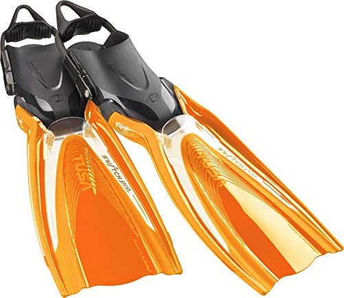 TUSA Switch Pro Hyflex - Aletas ajustables para buceo (talla M), color naranja