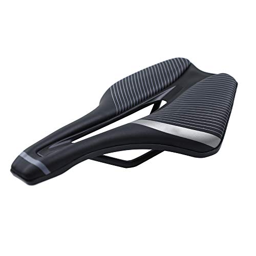 VOANZO Sillín de Bicicleta Amortiguación Asiento de Bicicleta Robusto Universal para MTB Road Mountain Bike Saddle 245x143mm (Negro + Gris) VOANZO Sillín de Bicicleta Amortiguación Asiento de Bicicleta Robusto Universal para MTB Road Mountain Bike Saddle 245x143mm (Negro + Gris)