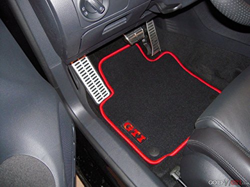 Volkswagen VW Golf 5 6 GTI Fuãÿ Alfombrillas de Velour, para Coche, 4 Piezas, Delanteras + traseras Volkswagen VW Golf 5 6 GTI Fuãÿ Alfombrillas de Velour, para Coche, 4 Piezas, Delanteras + traseras