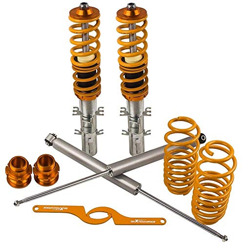 WANGYOUCAO Piezas de amortiguadores Delanteros y Traseros Aptos para Audi TT 8N Coilovers Kit de Resorte de suspensión 1998 1999 2000 2004 2003 2005 2006 Amortiguador