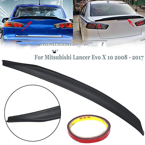 XBXDM Maletero Trasero Spoiler ala Negro para Mitsubishi Lancer EVO X 10 2008-2017