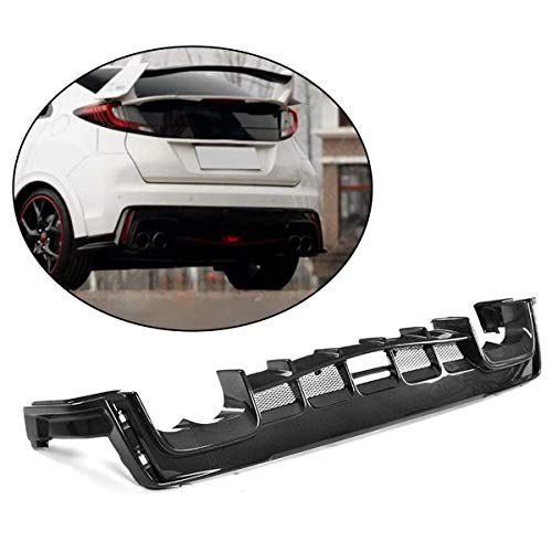 XTT Adapta a Honda Civic MK4 Type R Hatchback 2015 2016 Fibra de Carbono CF Kits de carrocería de alerón de Labios del difusor de Parachoques Trasero