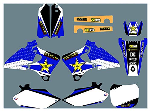 Yhfhaoop DST0129 Etiquetas de calcomanías de Motocicleta 3M Personalizadas Pegatinas Gráficos Kit de calcomanías gráficas para Yamaha yz250f yz400f yz426f 1999-2002