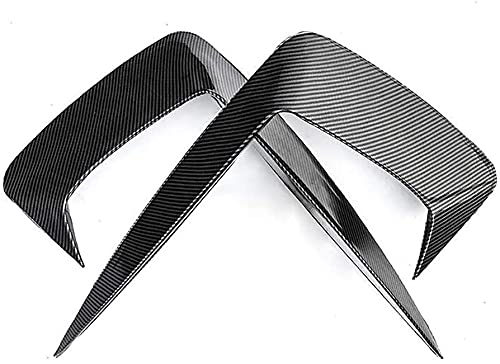 ZQADTU 2 Piezas ABS Negro y Fibra de Carbono Parrilla de Grano alerón de Labios difusor de Parachoques Accesorios de automóvil adecuados para Audi A6 S6 C8 2019 2020 2021 ZQADTU 2 Piezas ABS Negro y Fibra de Carbono Parrilla de Grano alerón de Labios difusor de Parachoques Accesorios de automóvil adecuados para Audi A6 S6 C8 2019 2020 2021