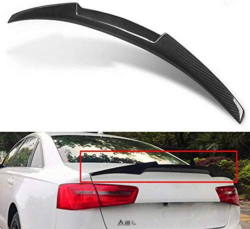 ZQADTU Alerón Trasero de Fibra de Carbono para Maletero Estilo M4, alerón de ala Trasera Adecuado para Audi A6 C7 sedán de 4 Puertas Quattro 2013-2016 ZQADTU Alerón Trasero de Fibra de Carbono para Maletero Estilo M4, alerón de ala Trasera Adecuado para Audi A6 C7 sedán de 4 Puertas Quattro 2013-2016