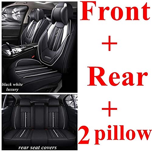 0beilita Fundas Asientos Coche Universales para Audi A3 8P 8L Sportback A6 4F A4 A6 A5 A7 Q2 Q3 Q5 Q7 Accesorios Coche, Lujo en Blanco y Negro 0beilita Fundas Asientos Coche Universales para Audi A3 8P 8L Sportback A6 4F A4 A6 A5 A7 Q2 Q3 Q5 Q7 Accesorios Coche, Lujo en Blanco y Negro