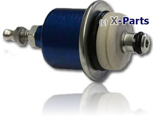 1011001 - Regulador de presión de gasolina (3-5 bar, ajustable), color azul