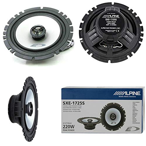 2 ALPINE SXE1725S SXE 1725S Pareja de Altavoces difusores de 16,50 cm 165 mm 6,5" de 40 Watt rms y 220 Watt MAX predisposición Sistema 2 Calles coaxiales por alojamientos estándares Coche 2 ALPINE SXE1725S SXE 1725S Pareja de Altavoces difusores de 16,50 cm 165 mm 6,5" de 40 Watt rms y 220 Watt MAX predisposición Sistema 2 Calles coaxiales por alojamientos estándares Coche