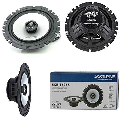 2 ALPINE SXE1725S SXE 1725S Pareja de Altavoces difusores de 16,50 cm 165 mm 6,5" de 40 Watt rms y 220 Watt MAX predisposición Sistema 2 Calles coaxiales por alojamientos estándares Coche