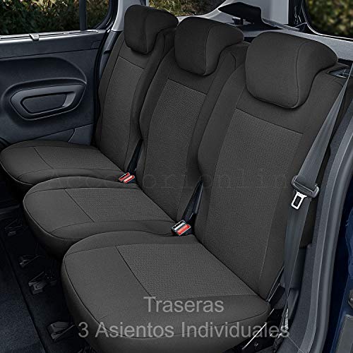 Accesorionline Fundas de Asiento para Berlingo III Desde 2019 -100% A Medida 2-5plazas (5plazas (Traseras 1+1+1)) Accesorionline Fundas de Asiento para Berlingo III Desde 2019 -100% A Medida 2-5plazas (5plazas (Traseras 1+1+1))