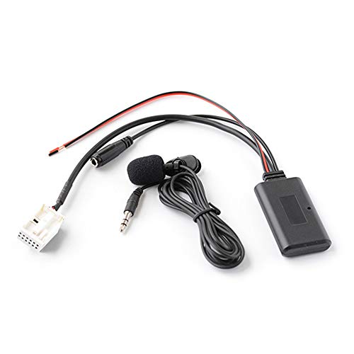 Adaptador de audio auxiliar Bluetooth con micrófono para Peugeot RD4 Radio para Peugeot 207 307 308 407 607 807 Citroen C2 C3 C4 C5 C6 C8