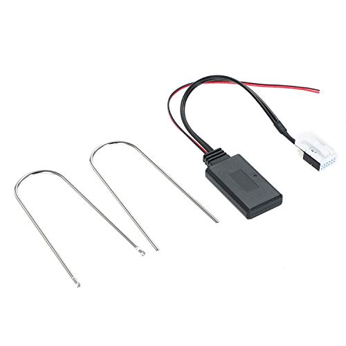 Adaptador de audio Bluetooth de 12 pines para Peugeot 207 307 407 308 Citroen RD4 C2 C3 radio inalámbrica estéreo auxiliar cable Adaptador de audio Bluetooth de 12 pines para Peugeot 207 307 407 308 Citroen RD4 C2 C3 radio inalámbrica estéreo auxiliar cable