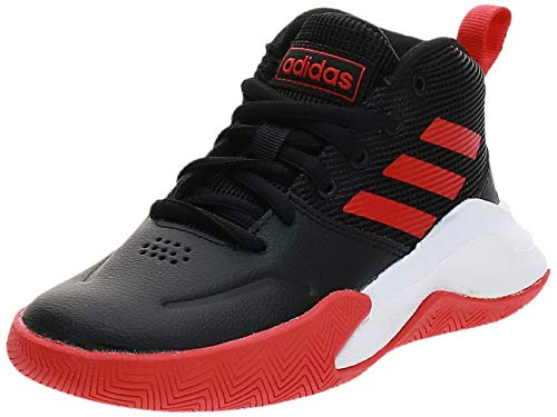 adidas Ownthegame K Wide, Zapatillas de Baloncesto, Noir Rouge Blanc, 39 1/3 EU
