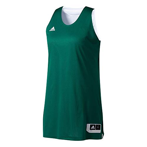 adidas Womens Reversible Crazy Explsive Jersey Tank, Mujer, Multicolor (Dark Green/White), M