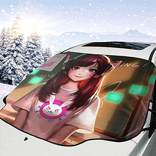Alice Eva DVA Music Girl Parabrisas Car Sun Shade Cover Front Water Sunlight Snow Cover