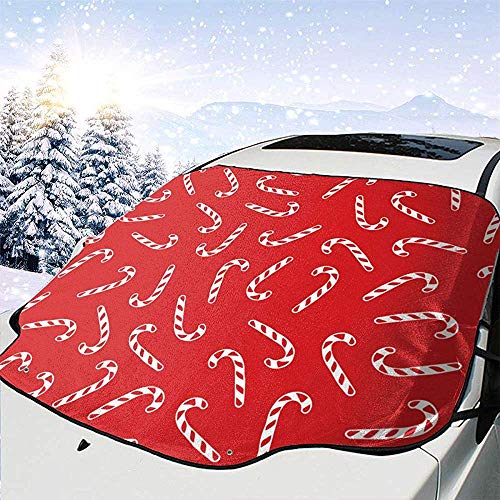 Alice Eva Red Cute Candy Car Windshield Sun Shade Cover Front Water Sunlight Snow Cover