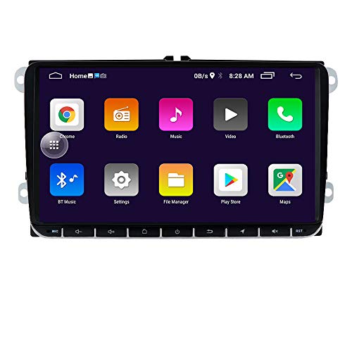 Android 10 Car Stereo Double DIN Vehicle FM Player con Canbus Admite Mirror-Link Bluetooth Radio CAM-IN WiFi 4G SWC DVR TPMS Dab + Se Adapta a Skoda/Seat
